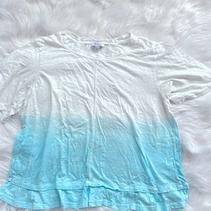 Skinny Girl’s Women’s Large White and Blue Tie-Dye Tee